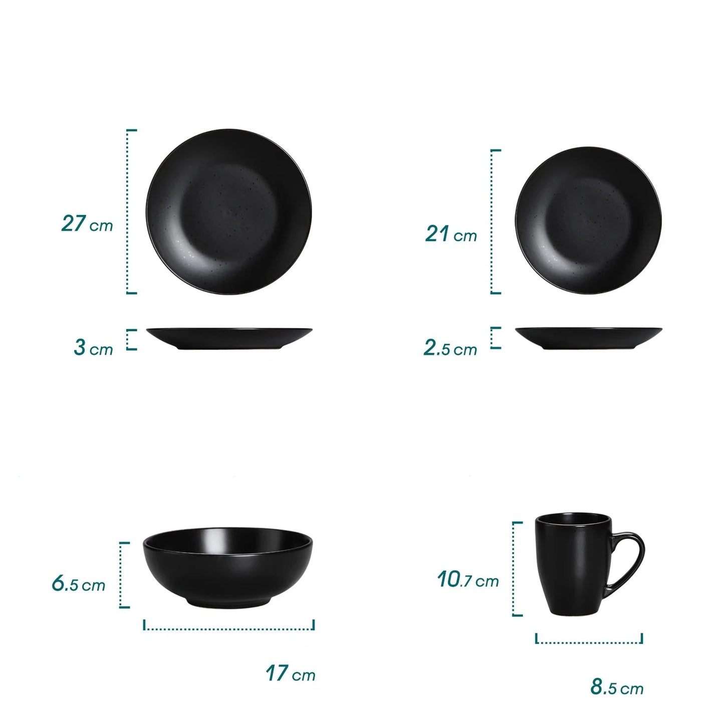 Alsterkeramik - Zeitloses Keramik-Geschirr-Set